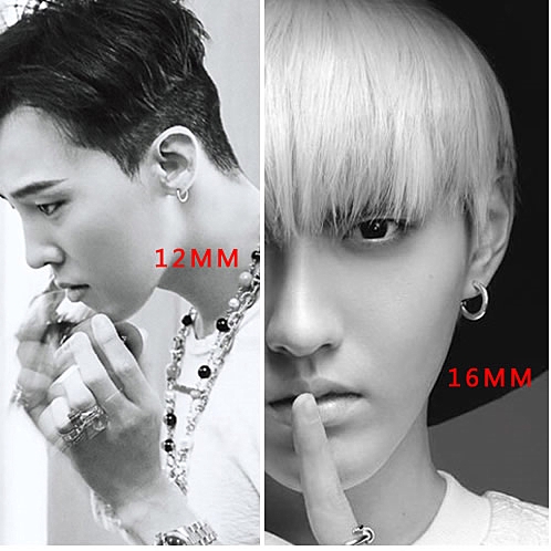 XiaoboACC 1 Chiếc Bông Tai Khoen Tròn Bằng Thép Titan Không Gây Dị Ứng Phong Cách Hàn Quốc | BigBuy360 - bigbuy360.vn