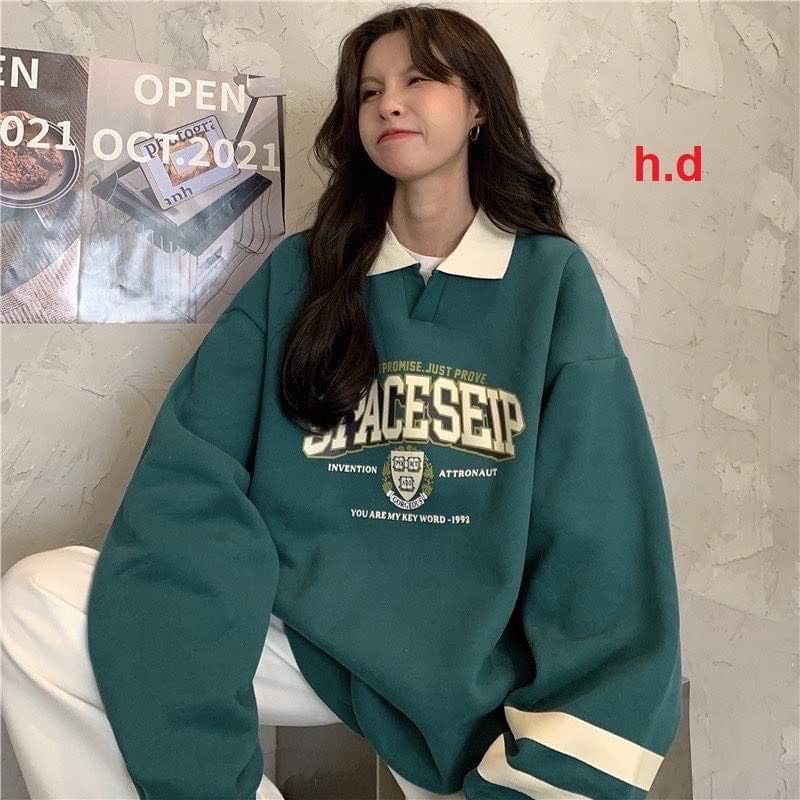 Áo nỉ SPACE sọc tay HD12