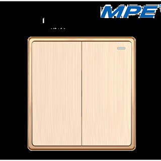Mặt 2 Công Tắc 1 Chiều S702 MPE