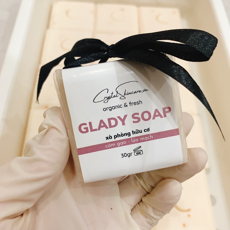 GLADY SOAP - xà phòng  hữu cơ ủ trắng da tự nhiên 70gr