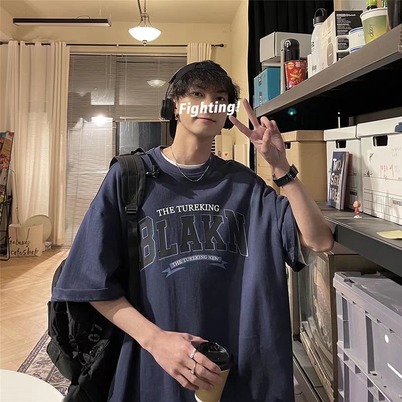 Áo Thun Tay Ngắn Dáng Rộng Thiết Kế Mới Thời Trang Mùa Hè Theo Phong Cách Hàn Quốc Cho Cả Nam Và Nữ