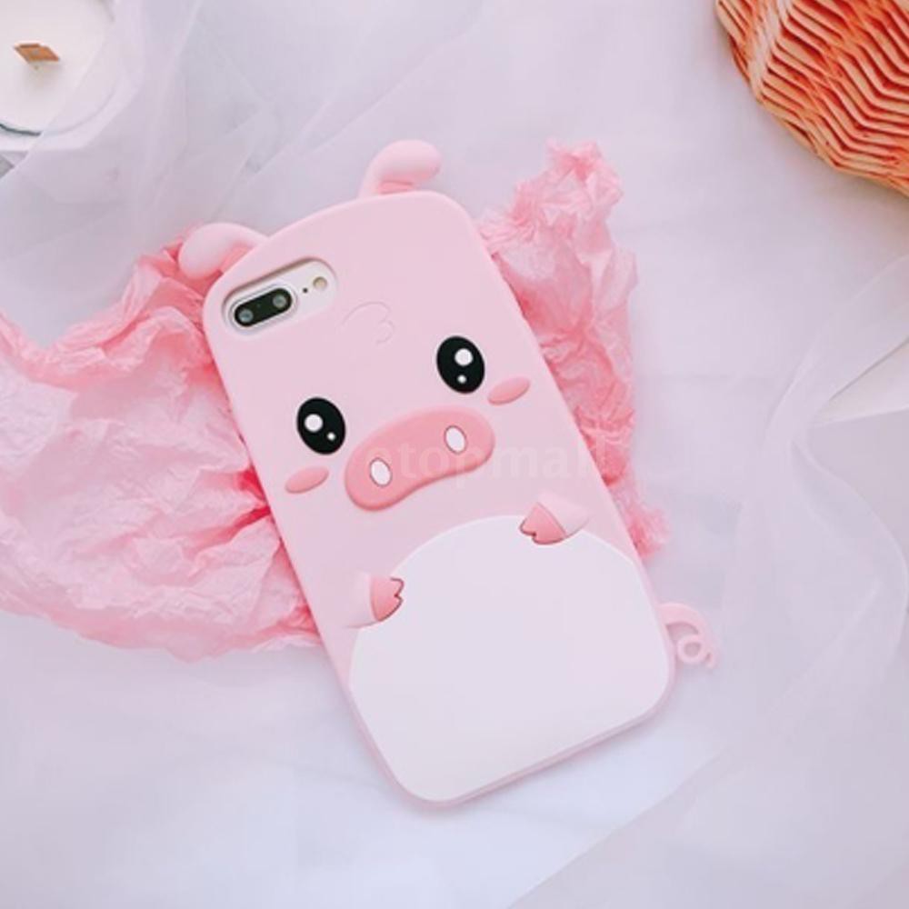 Ốp điện thoại silicon mềm hình lợn con chống sốc dành cho iphone 6 7 8 6Plus 7Plus 8Plus X | BigBuy360 - bigbuy360.vn