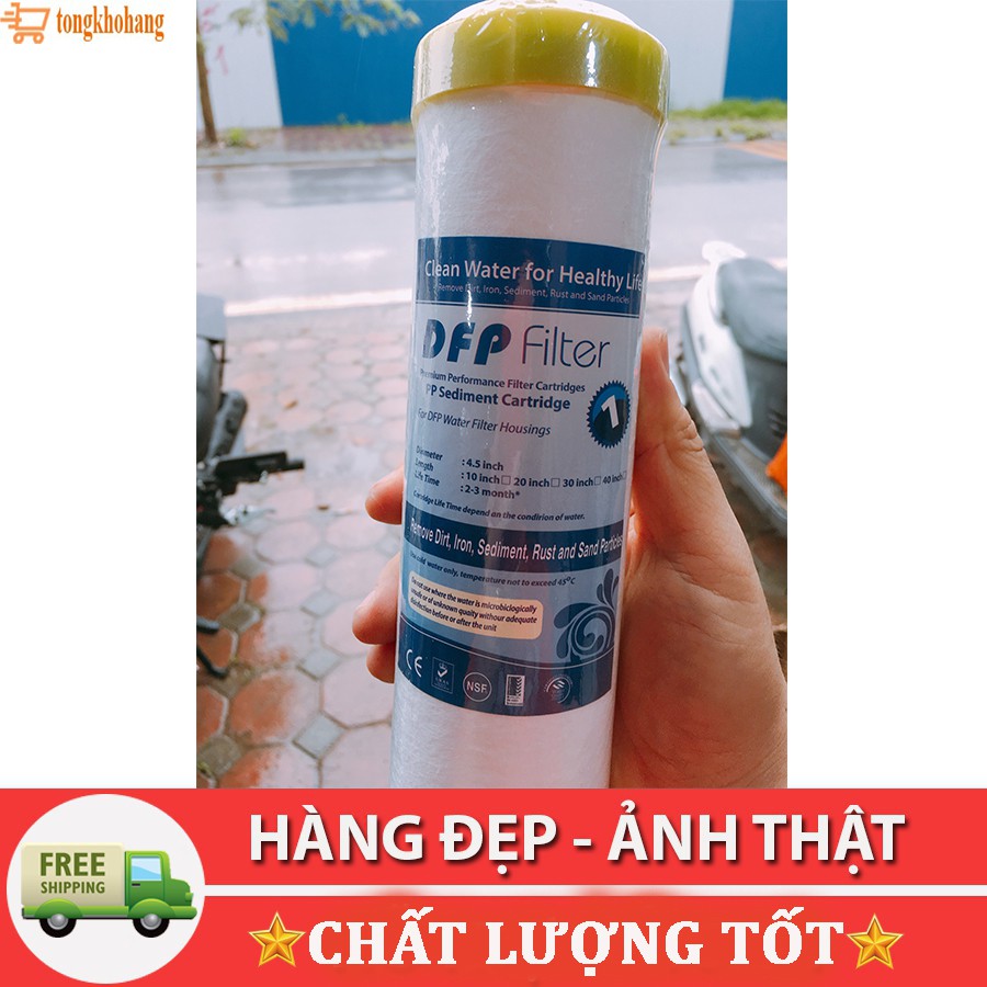 LÕI LỌC NƯỚC SỐ 1, LÕI LỌC NƯỚC RO 5 Micron PP Cho MÁY LỌC NƯỚC KANGAROO, RO, KAROFI