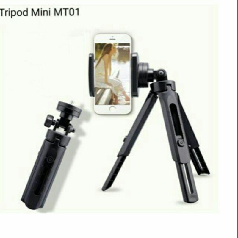 Chân kẹp điện thoại Tripod mini 3 chân kèm đầu kẹp