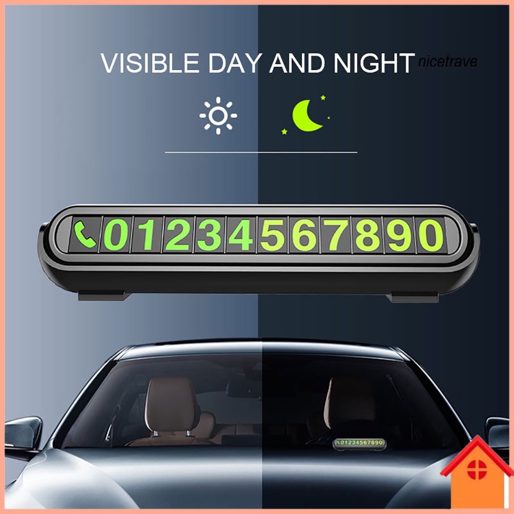 Bảng Ghi Số Điện Thoại Dạ Quang Cho Đậu Xe Tạm Thời