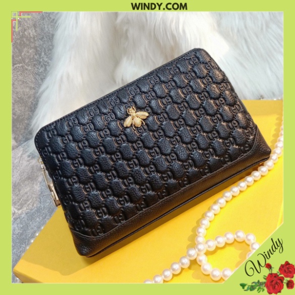 Ví Cầm Tay Nam G.U.C ong Khóa Số Cao cấp Chất Da Bò windy.com