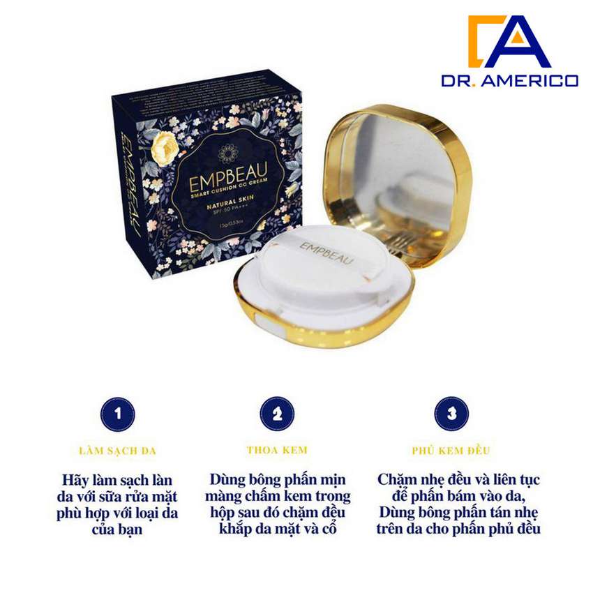 Phấn Nước Empbeau Smart Cushion CC Cream SPF 50 PA+++ (Phù Hợp Mọi Loại Da) - USA