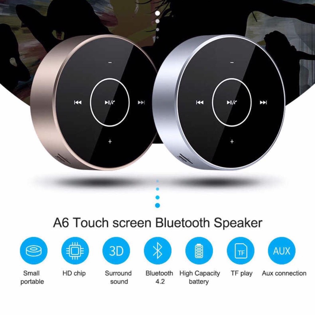 [Mã ELFLASH5 giảm 20K đơn 50K] Loa Bluetooth Mavono A6 cảm ứng mẫu mới Siêu Chất Lượng