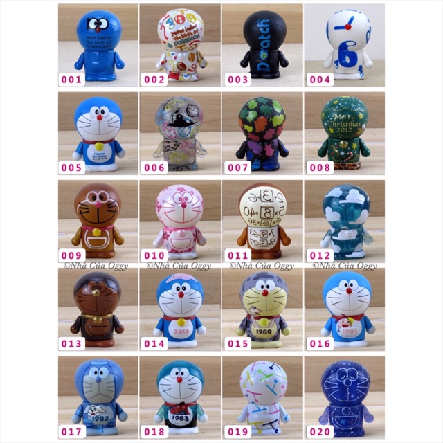 Mô hình Doraemon kỷ niệm 100 năm STT: 1-20