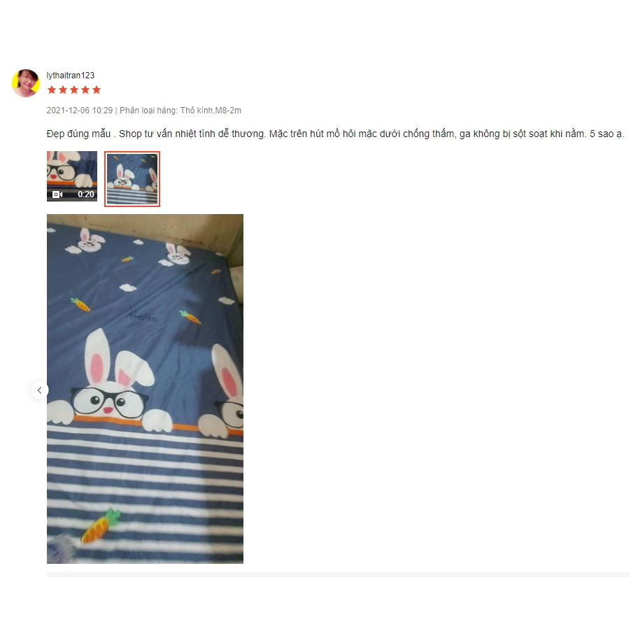 Ga chống thấm cotton ga chống thấm nước cho bé không nóng bí không ồn đệm dày 15-20cm