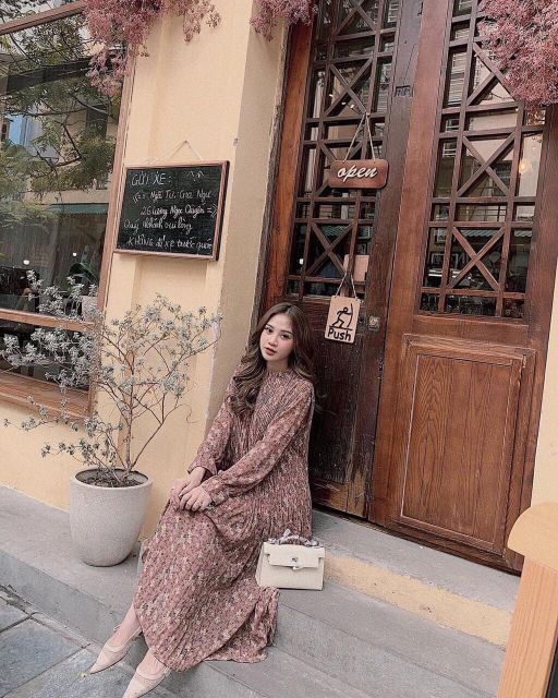 [Mã WASTGO hoàn 10% xu đơn 99k] Váy hoa xếp li kèm đai sang trọng | BigBuy360 - bigbuy360.vn