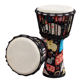 Trống Djembe cầm tay 8 inch họa tiết nghệ thuật