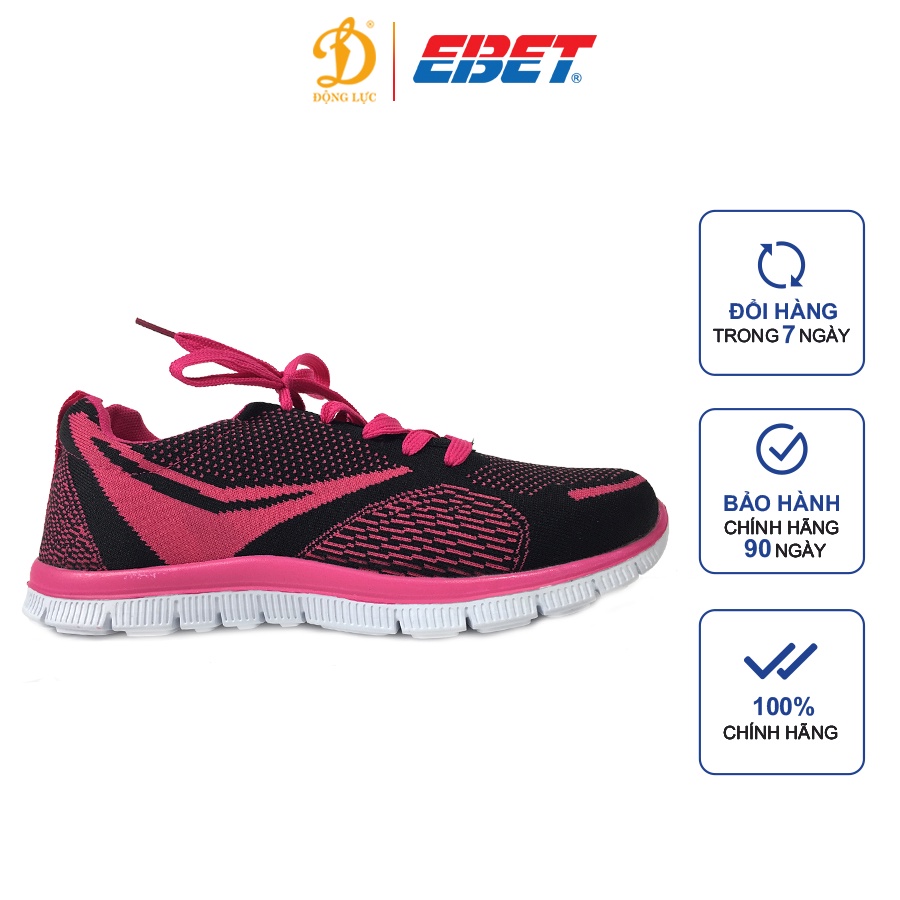 Giày chạy bộ nữ thể thao EBET 174, giày chạy nữ siêu nhẹ
