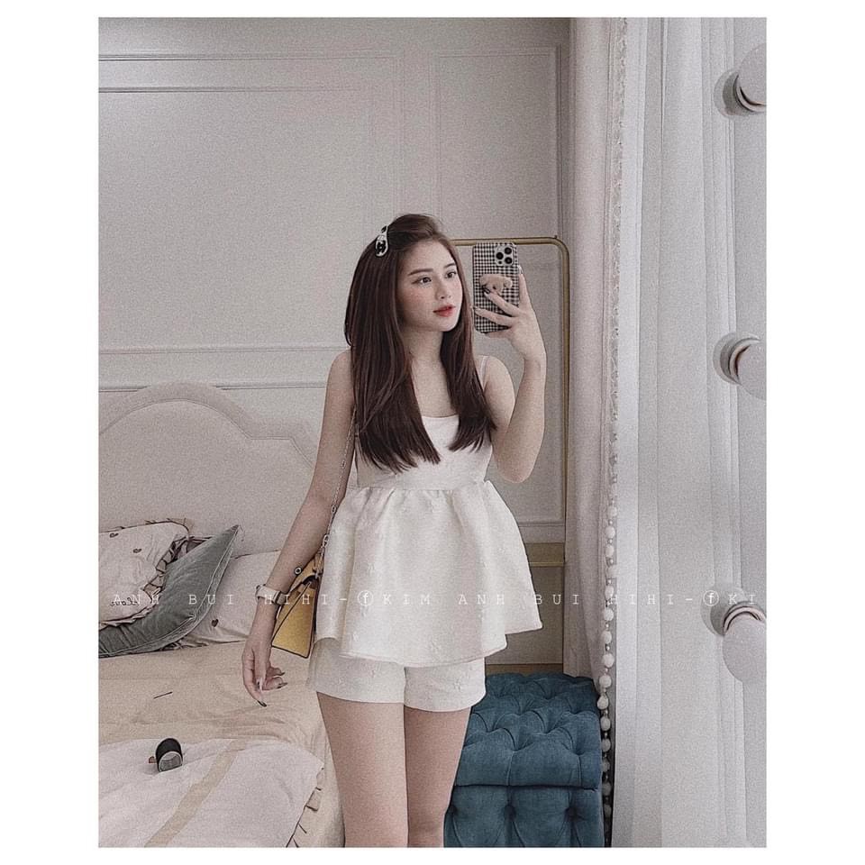 Set đồ nữ cá tính, set quần short áo dây đi chơi sang chảnh mùa hè đẹp 8A00164 | BigBuy360 - bigbuy360.vn