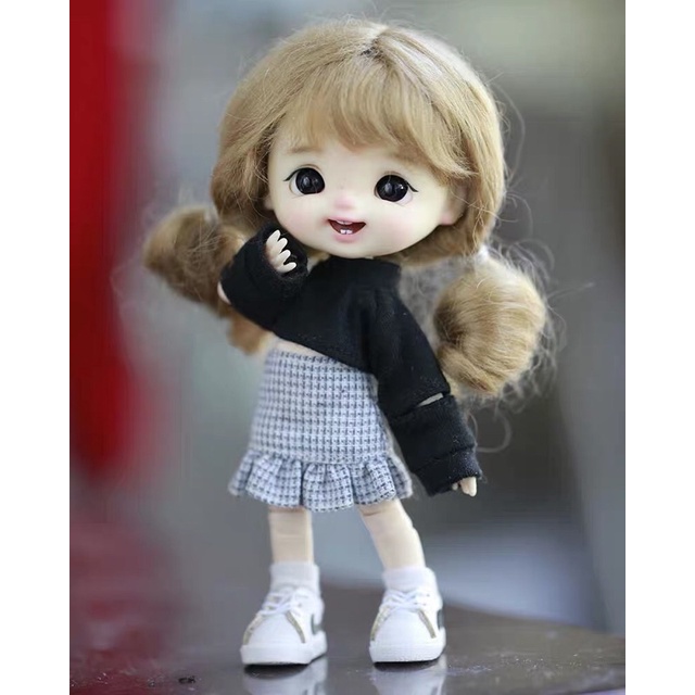 Áo crt tay xẻ cho ob11, nendoll, bjd 1/8 baboliy