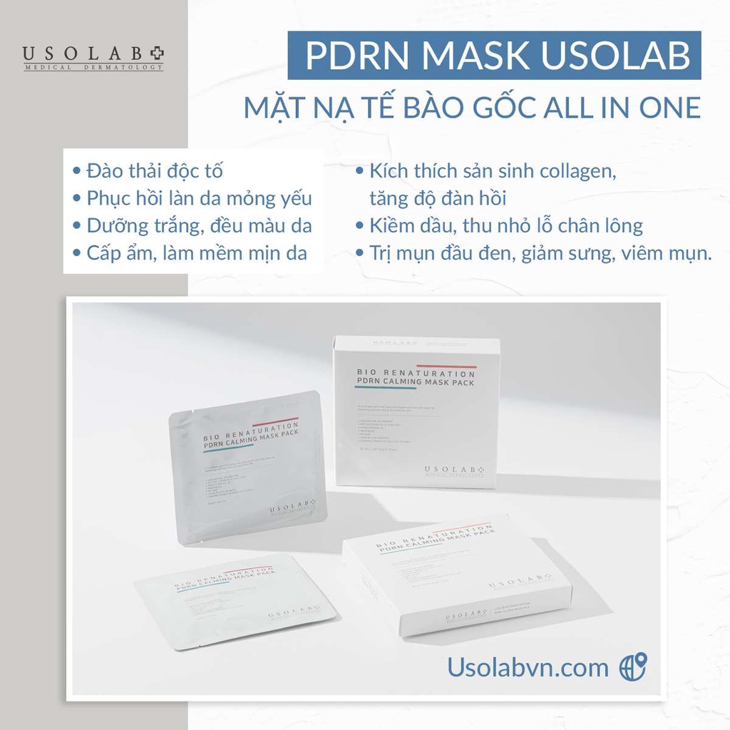 1 Miếng Mặt nạ tế bào gốc Usolab PDRN Mask 30ml