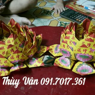 HOA SEN GIẤY CÚNG DƯỜNG