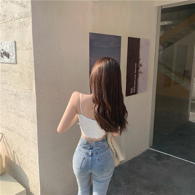 Áo bra ren 2 dây quyến rũ - Áo ngực mút mỏng, không gọng co dãn lưng bo chun VALICA B379