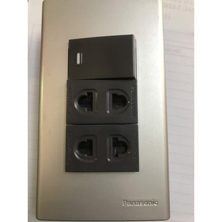 Mặt 1,2,3, Mặt Át khối, Mặt Át 1 CB Tép Thiết Bị Màu Ghi Wide Panasonic