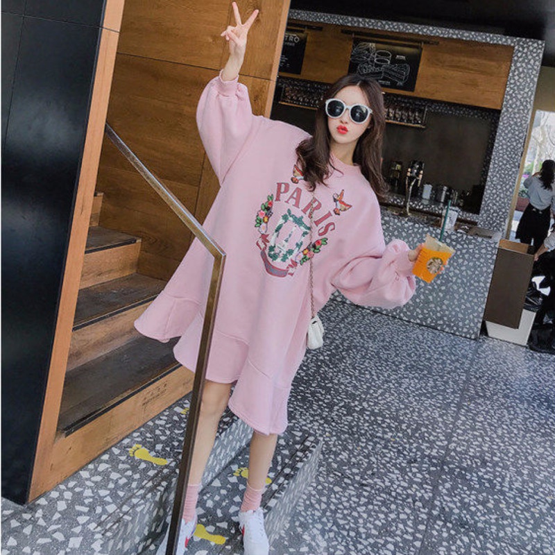 Áo sweater Dáng Rộng In Họa Tiết Thời Trang Thu Đông Hàn Quốc Cho Nữ