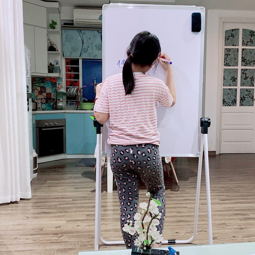 "Lô hàng nhanh" Bảng Flipchart chân chữ U từ 8 đến 16 tuổi, bảng học tập hai mặt bút dạ