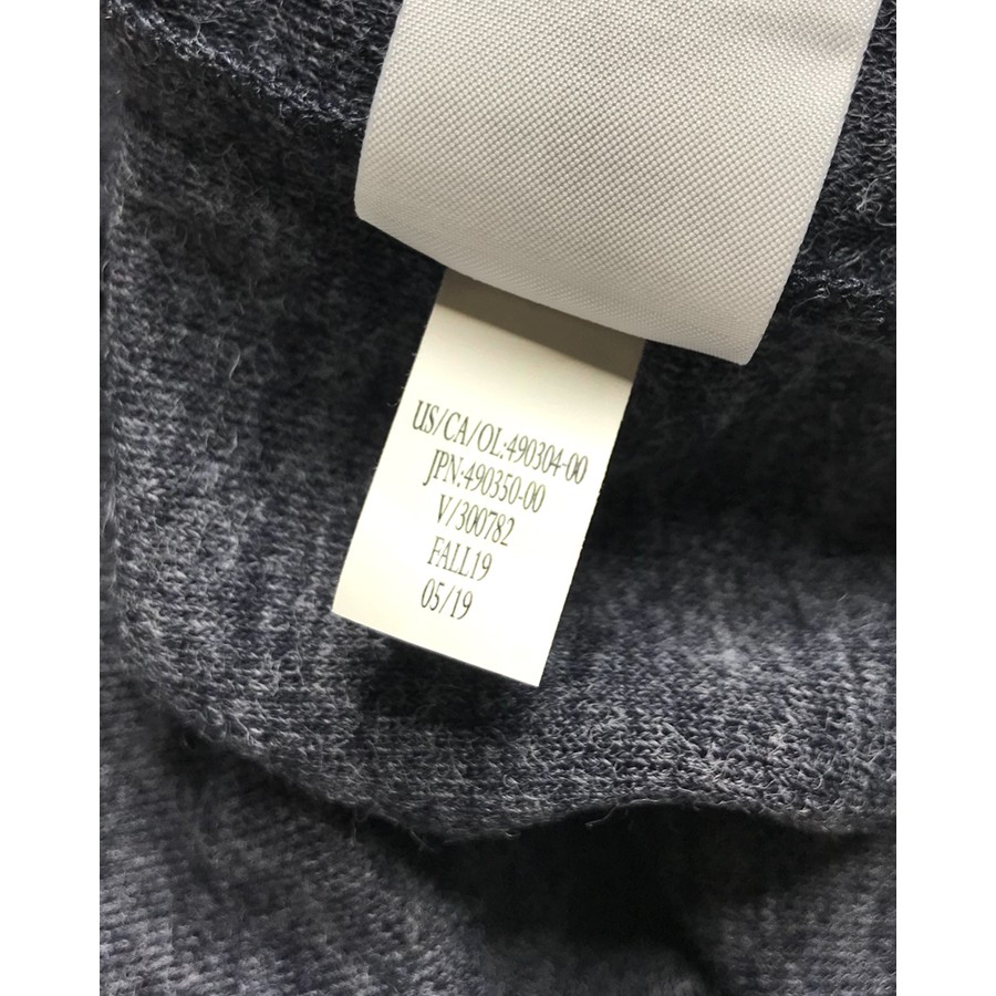 FO76 KHO HÀNG XUẤT DƯ - ÁO THUN NAM CỔ TRÒN DÀI TAY HENLEY BANANA REPUBLIC XANH XÁM- BRUSHED HENLEY