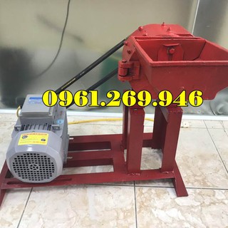 Máy nghiền bột khô gang đỏ motor 3kw