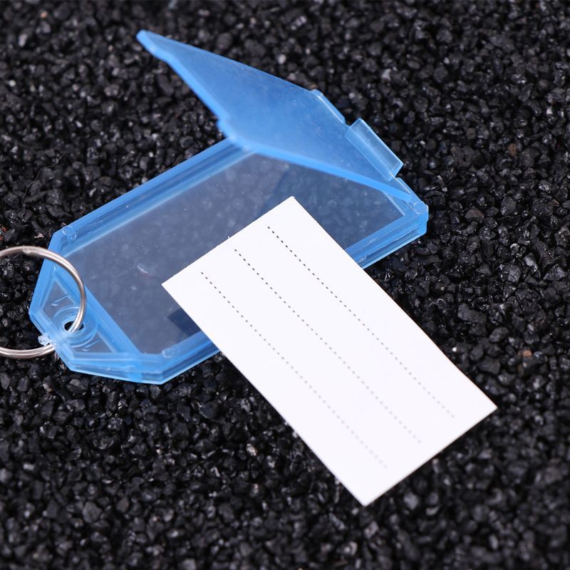 youyo* Set 50 Thẻ Nhựa Ghi Thông Tin Cá Nhân Gắn Chìa Khóa Tiện Dụng