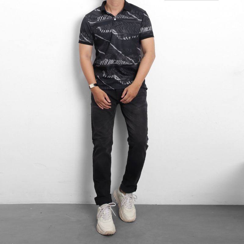 Áo thun nam có cổ ngắn tay THUN LẠNH THỂ THAO 2 DA trẻ trung thoáng mát