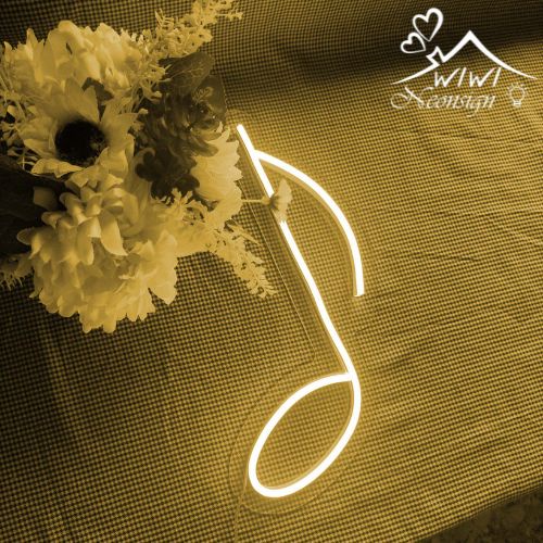 Đèn led neon hình nốt nhạc | 30x18 cm | Đèn led neon theo yêu cầu trang trí decor quà tặng cực chất