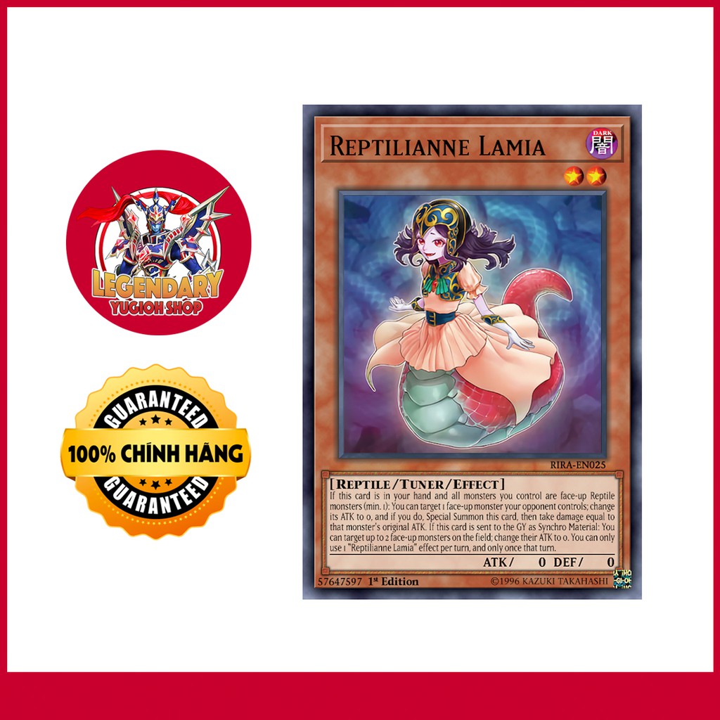 [Thẻ Bài Yugioh Chính Hãng] Reptilianne Lamia
