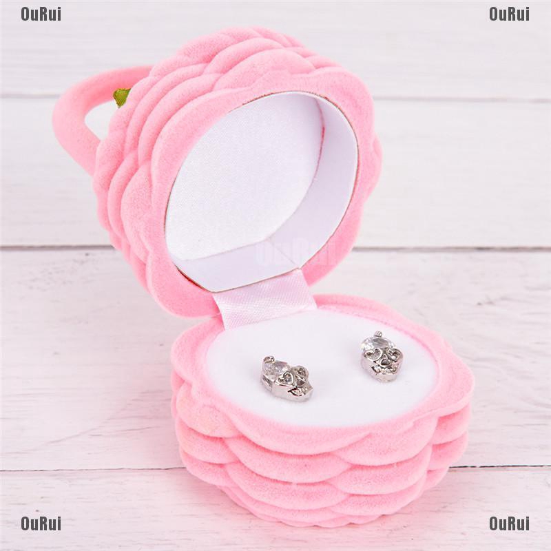 Hộp Đựng Nhẫn Bằng Nhung Kiểu Dáng Dễ Thương Xinh Xắn