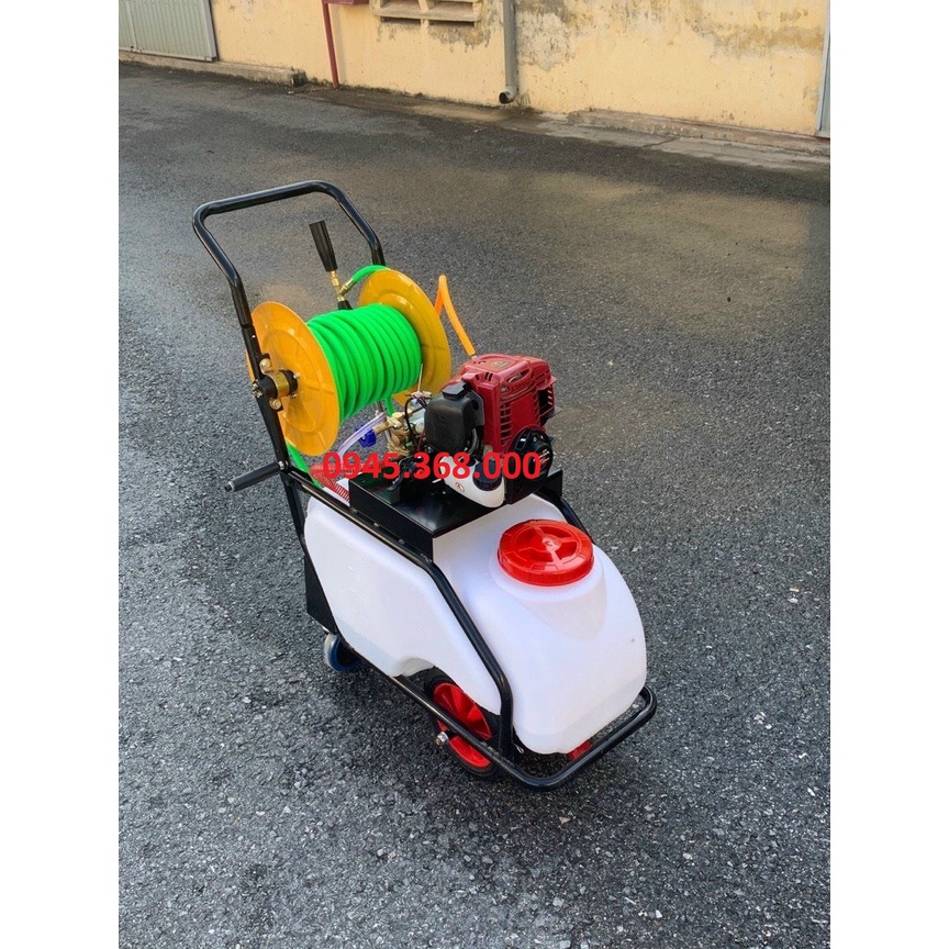 Máy phun thuốc bánh xe đẩy động cơ 4 thì Honda GX35 bình chứa 50L