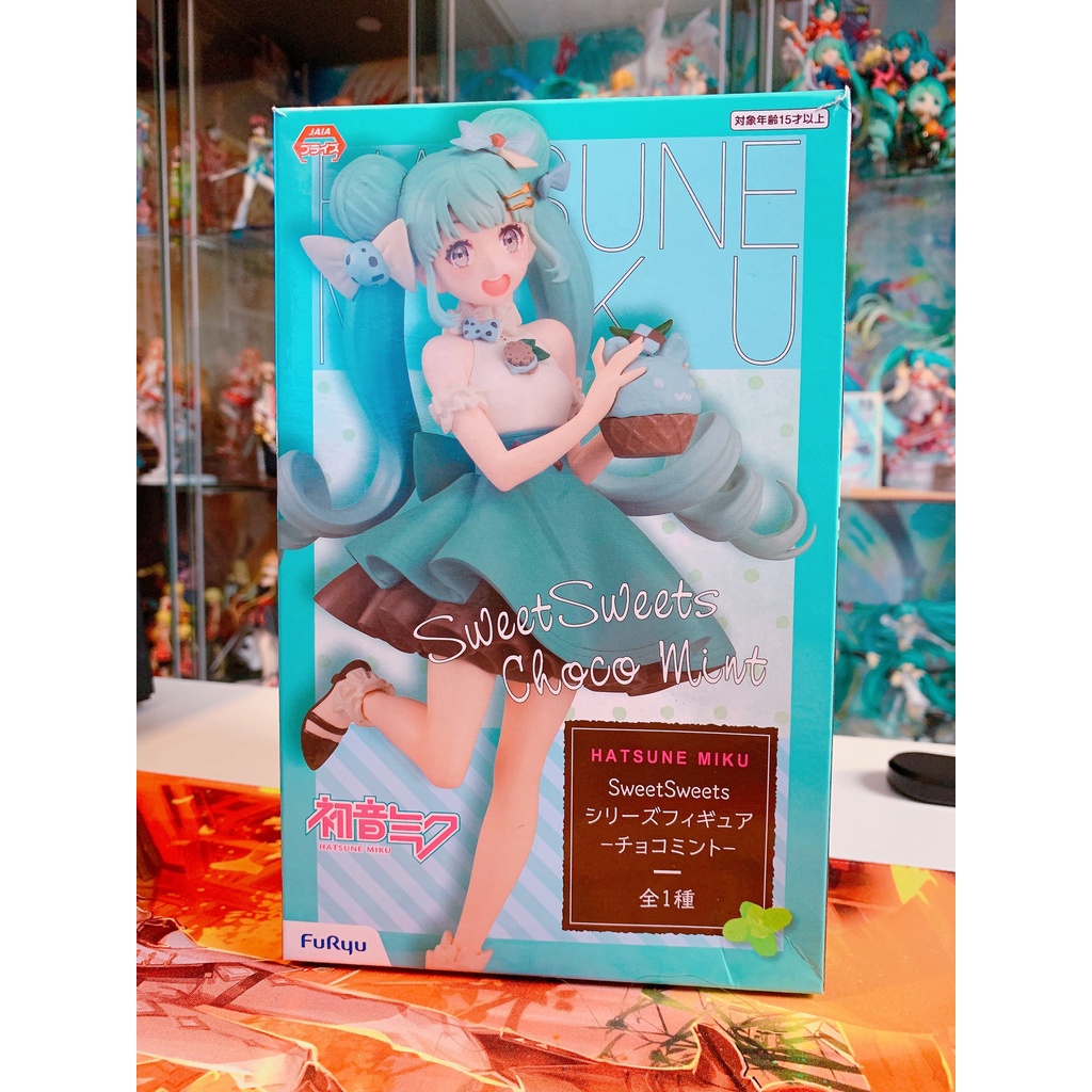 Mô Hình Figure Nhân Vật Anime Piapro Characters, Hatsune Miku, Sweet Sweets, Mint Chocolate Ver. (FuRyu) Chính Hãng