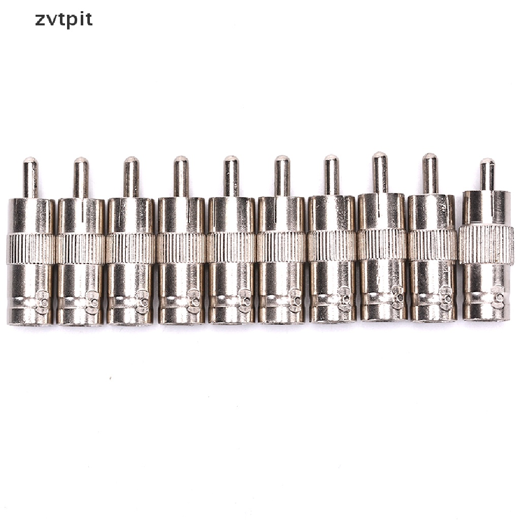 [ZVPT] 10Pcs BNC Female to RCA Male Coax Cable Video Adapter TV Connector CCTV Security DSF