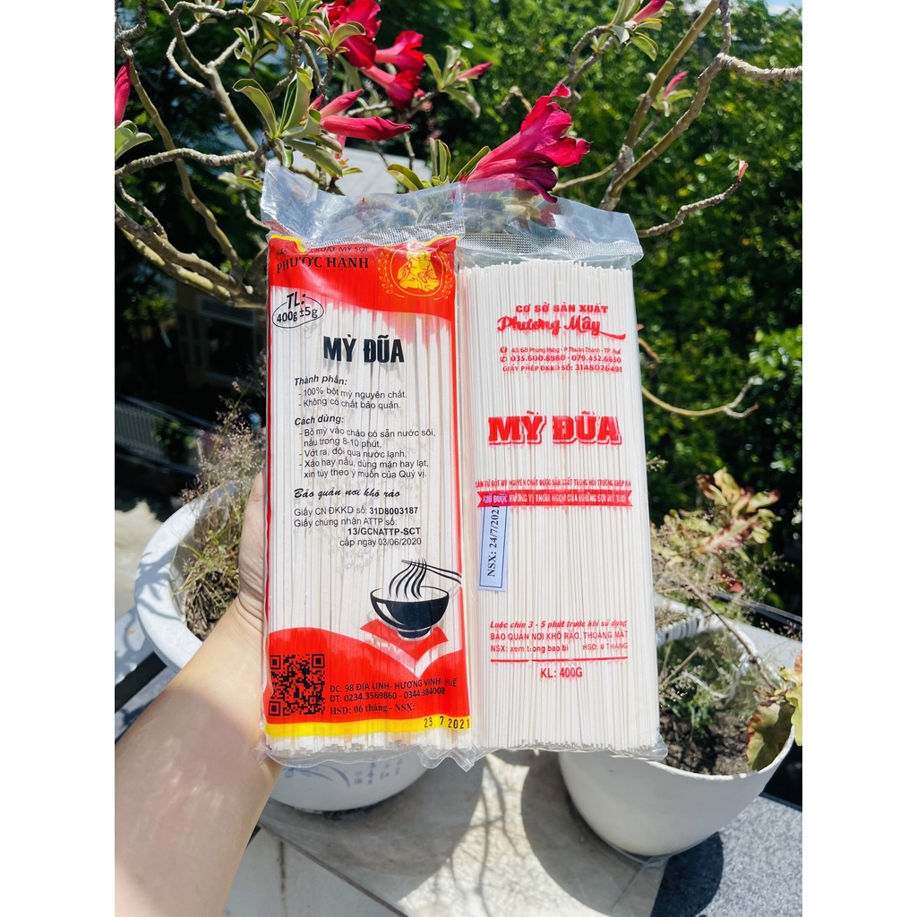 Mì đũa Phước Hạnh - Phương Mây sợi tròn / sợi dẹp 400g - Đặc sản Huế | BigBuy360 - bigbuy360.vn