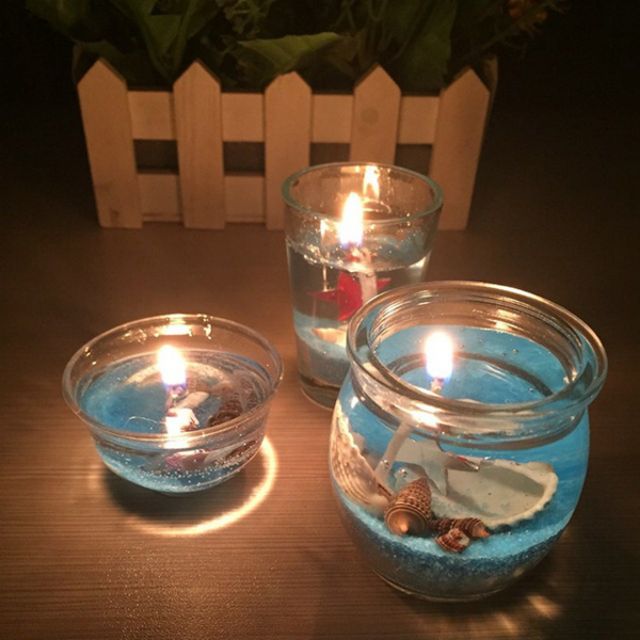 9293nguyenlieu - Ly/Cốc/Lọ Thủy Tinh Nâu/Đế Tealight đổ nến Handmade TẶNG Dây tim chất lượng - 9293store