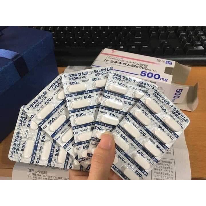 Viên uống trắng da, mờ thâm nám Transamin 500mg 10 viên/vỉ