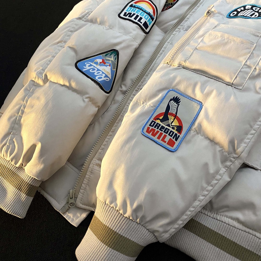 Áo phao nam quảng châu cổ tàu họa tiết độc lạ trẻ trung