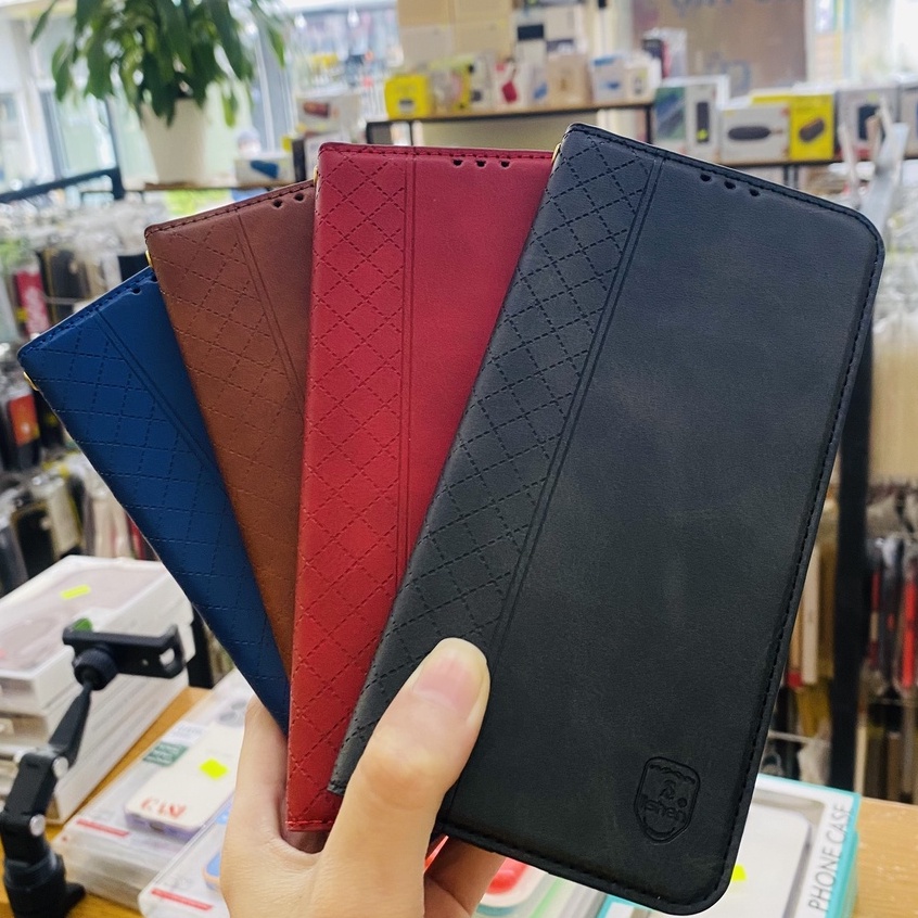 Bao Da_ LishenỐp lưng 2 mặt Sumsung J7 PRO J730 A14 A34 A13 A04S A04 A23 A73 A54 5G Nắp Gập Hít Nam Châm Dạng Ví