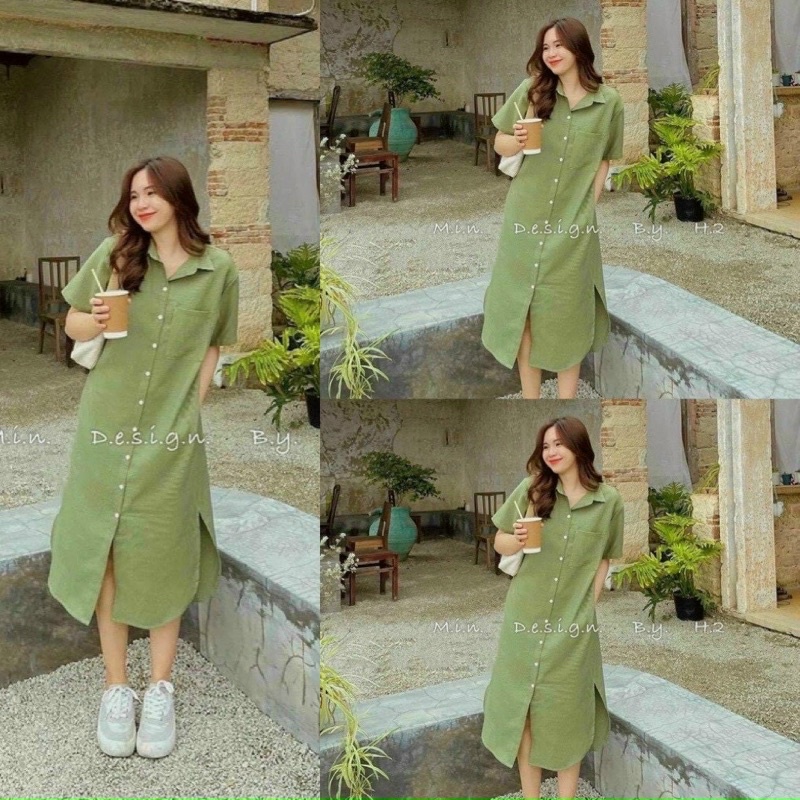 Đầm Sơ Mi suông