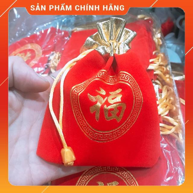 10 TÚI GẤM NHUNG ĐỎ LOẠI HÀNG ĐẶT SIZE 10*12