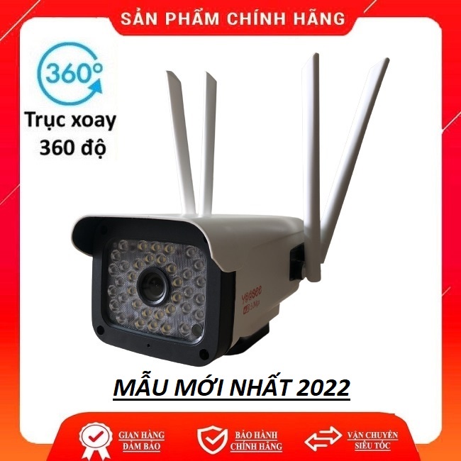 [Tặng thẻ nhớ 64gb ]Camera  yoosee 4râu 36led 5.0Mpx quay quét 360 độ siêu nét, đàm thoại hai chiều, quay đêm có màu