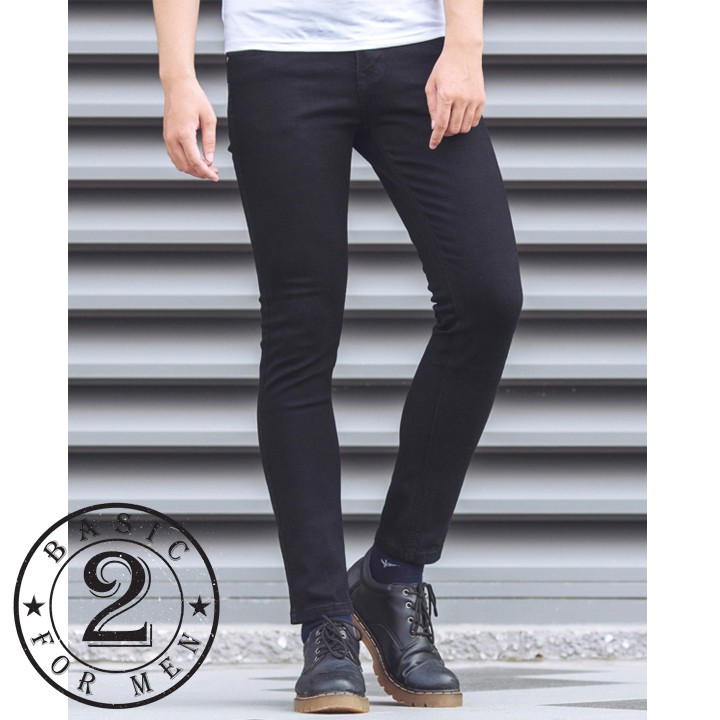 Quần Jean Nam Chất Cotton 100% Co Giãn Mềm Mịn Dáng Ôm Body Hàn Quốc