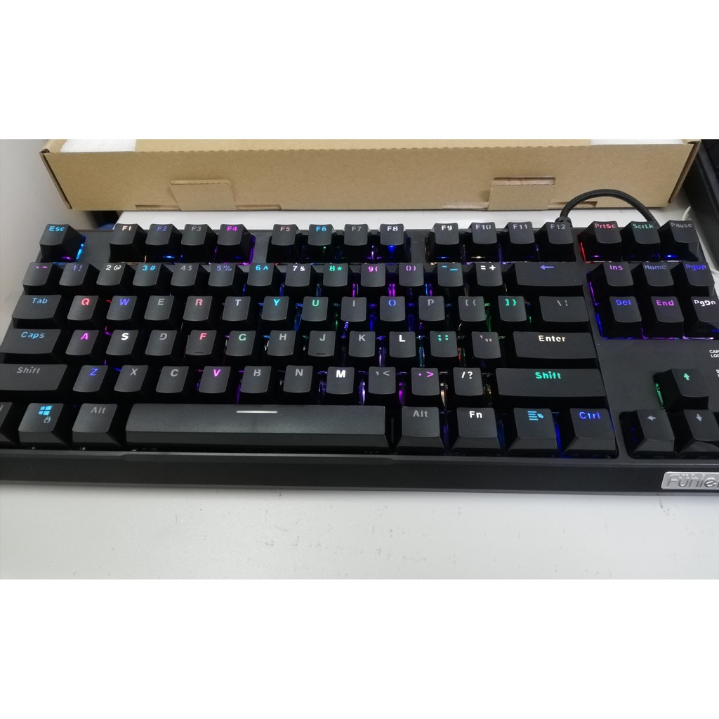 Phím cơ Fuhlen M87S RGB 2021- Red switch ( Bảo hành 24 tháng)- Chính hãng Ninza