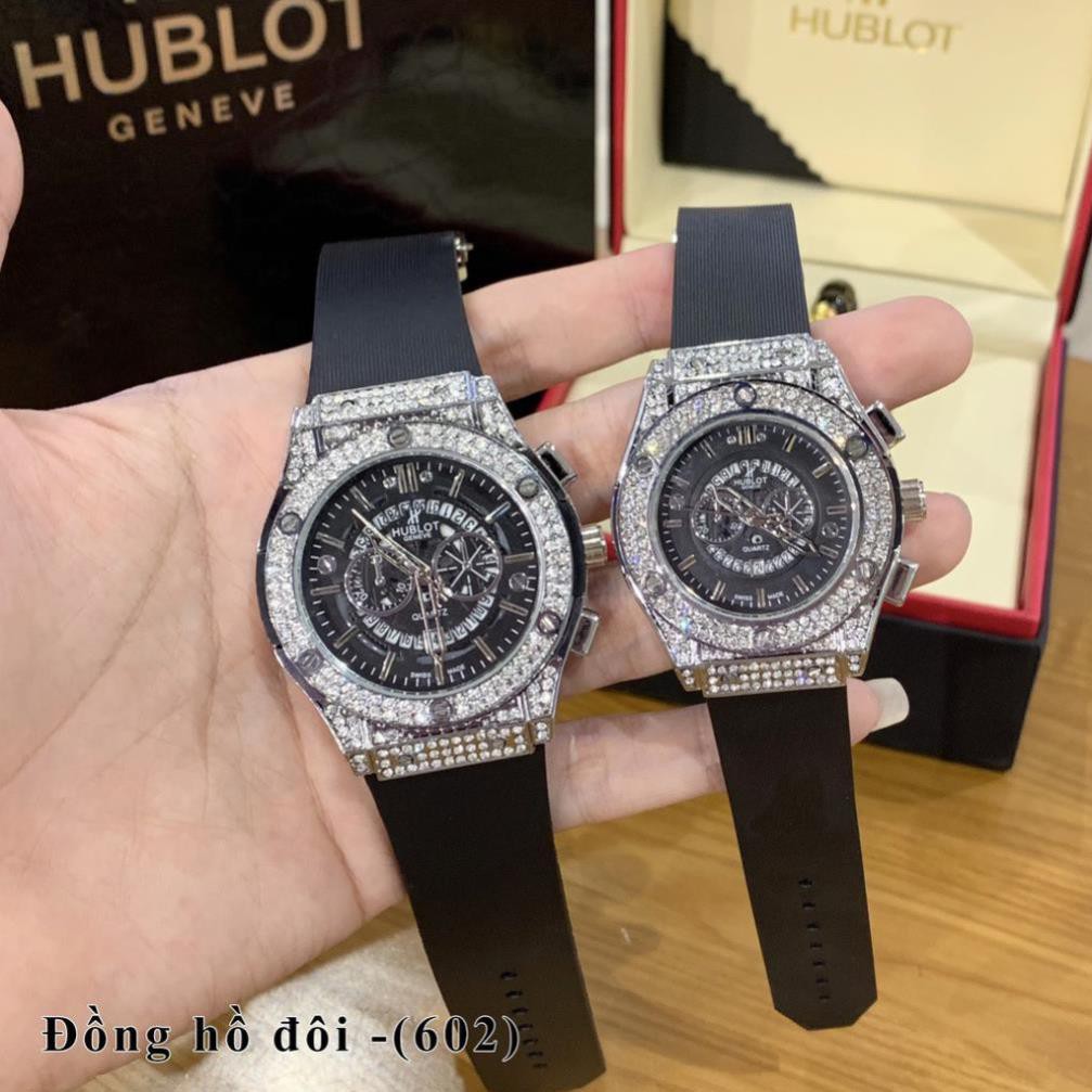 [Siêu Phẩm 2021]  [Hublot đôi] Đồng hồ nam nữ Hublot - unisex cặp đôi dây cao su - Bảo hành 12tháng MTP-STORE