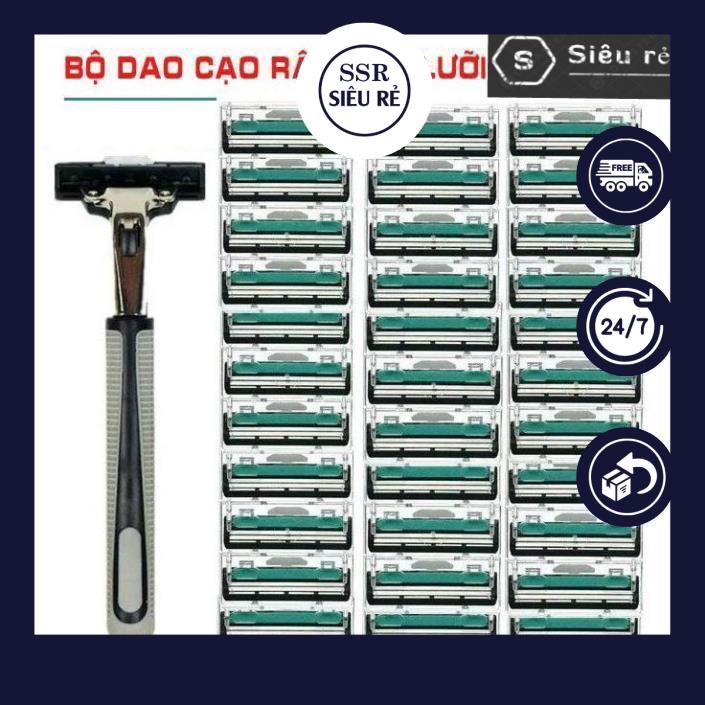 SET DAO CẠO RÂU + 36 ĐẦU DAO THAY THẾ (TẶNG KÈM TUÝP KEM CẠO RÂU) (MS3545)