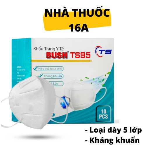 &lt;CHÍNH HÃNG CÔNG TY&gt; KHẨU TRANG Y TẾ BUSH TS95 - HỘP 10 CÁI