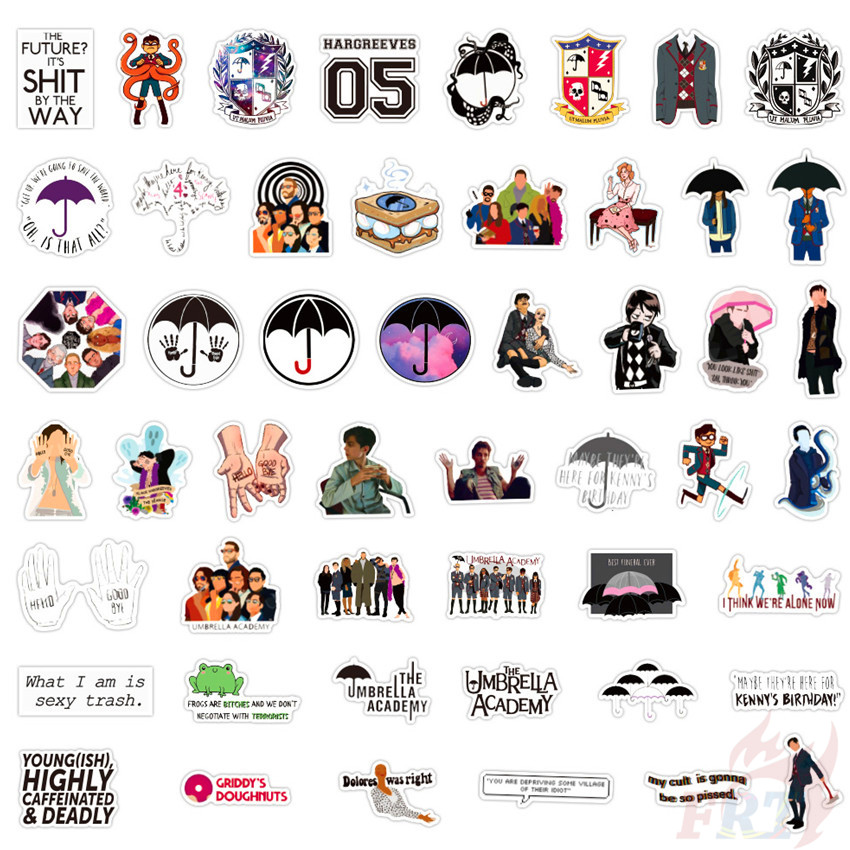 ❉ The Umbrella Academy - Series 02 TV Shows Stickers ❉ 50Pcs/Set Waterproof DIY Fashion Decals Doodle Stickers