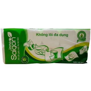 Lốc 10 cuộn Giấy Vệ Sinh Sài Gòn INNO không lõi